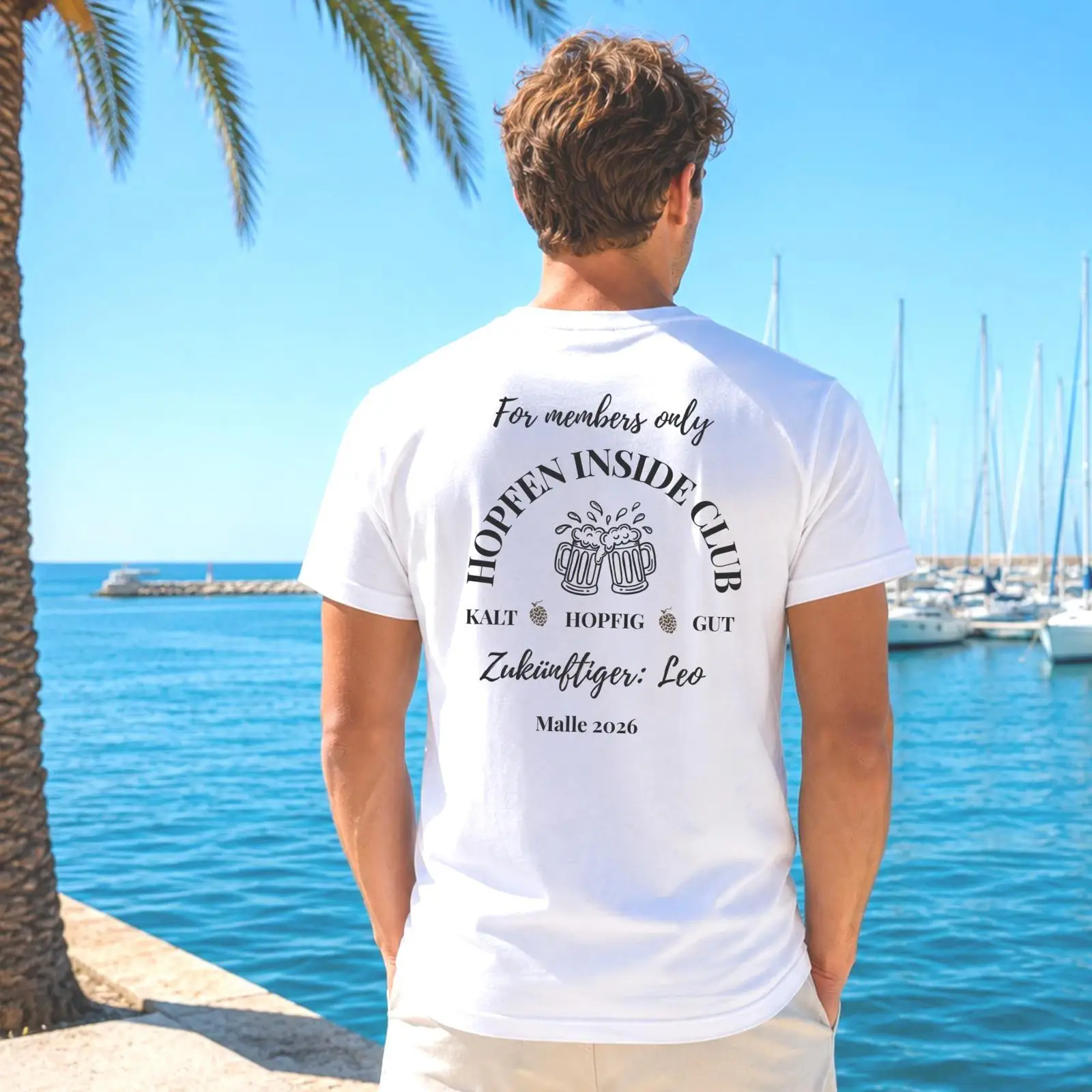 Men'S Grooming Club - Camiseta personalizada Hopfen Inside Club para