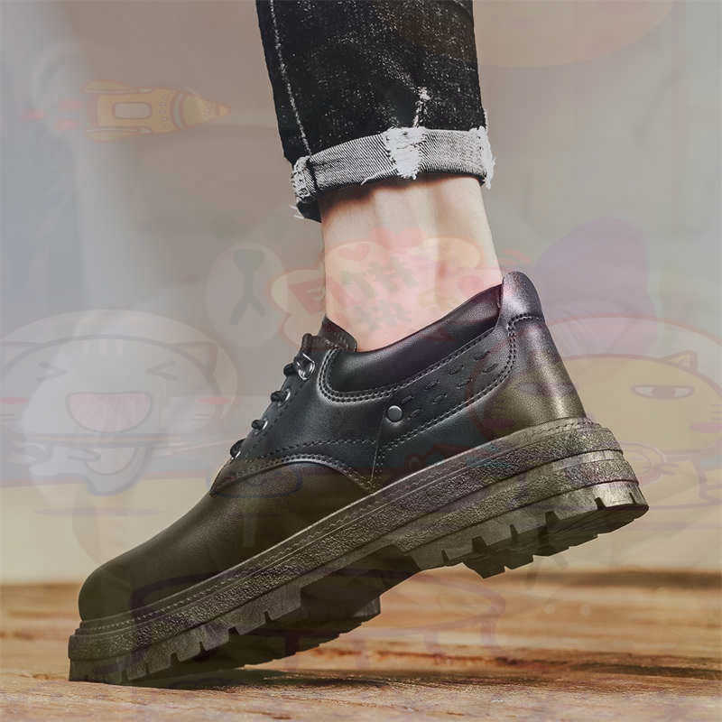 Young Men'S Grooming - Zapatillas deportivas de cuero Natural oscuro