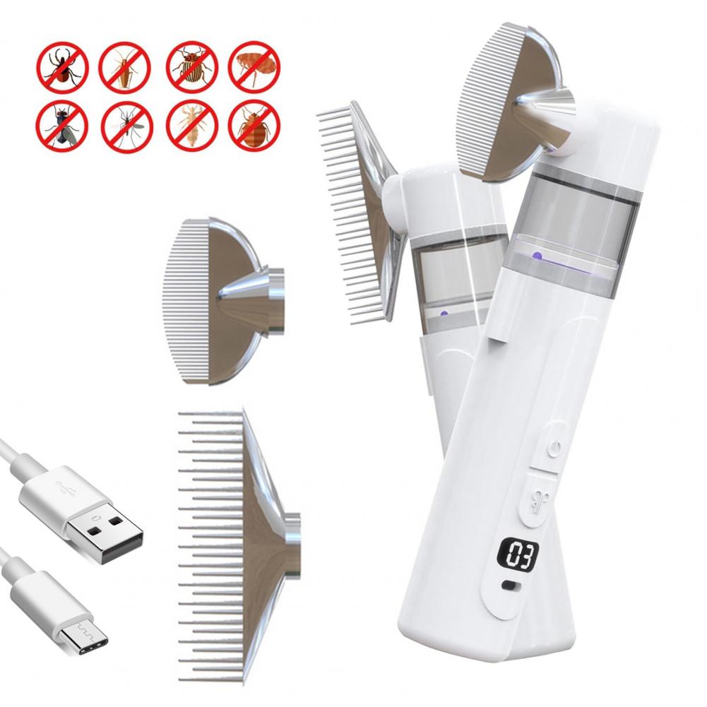 Comb Fine Tooth - Peine Eléctrico Antipiojos de 19 cm,