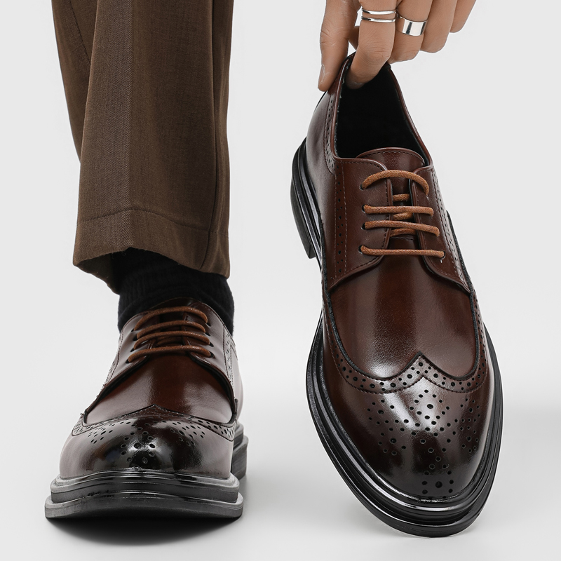 Young Men'S Grooming - Zapatos Casuales de Cuero para Hombre,