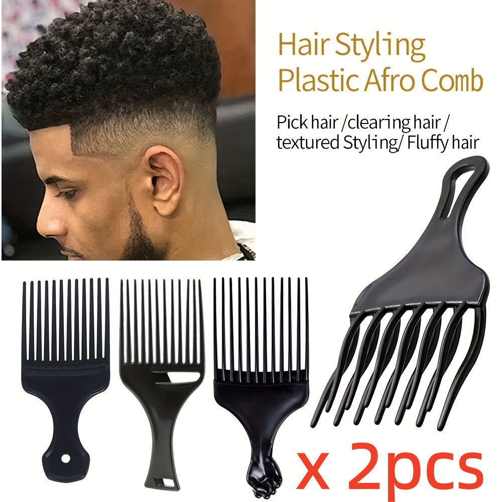 Men'S Grooming Salon - Paquete de 2 peines profesionales para