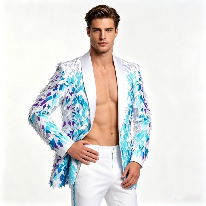 Blazer de Lentejuelas Brillant - Men'S Grooming Club reseña y precio